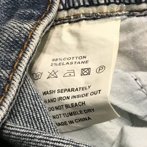 Profound Aesthetic Jeans 36W Hand Art Skinny Jeans - Picture 4 of 7